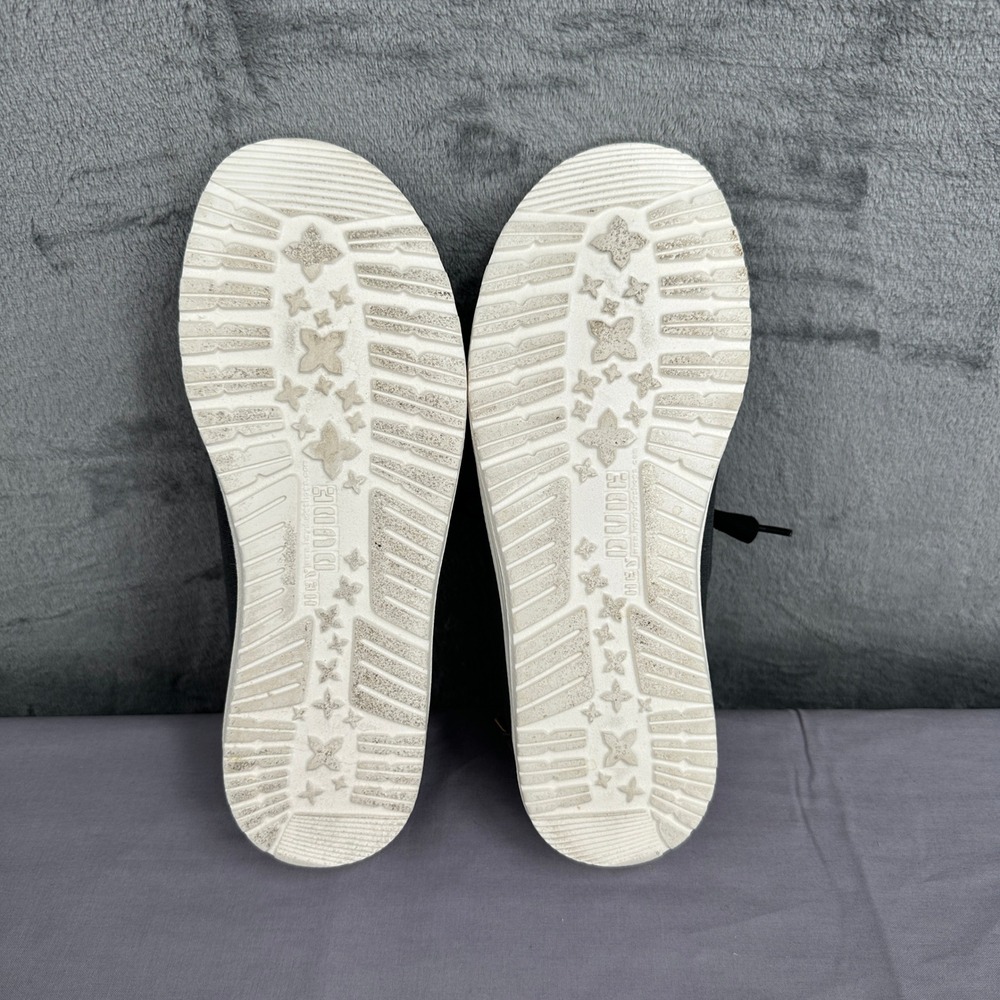 Hey Dude Wendy Slip On Shoes Womens 10 Off Black Chambray Comfort Walking - Picture 9 of 9